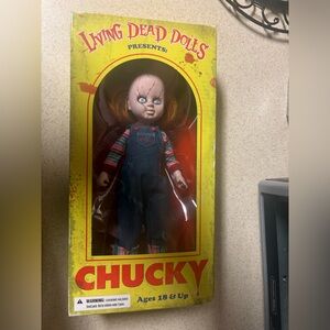 Chucky Doll with Blue Overalls